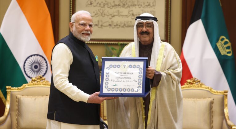 order-of-mubarak-al-kabeer-Indian-pm-narendra-modi-honoured-with-kuwaits-highest-civilian-award